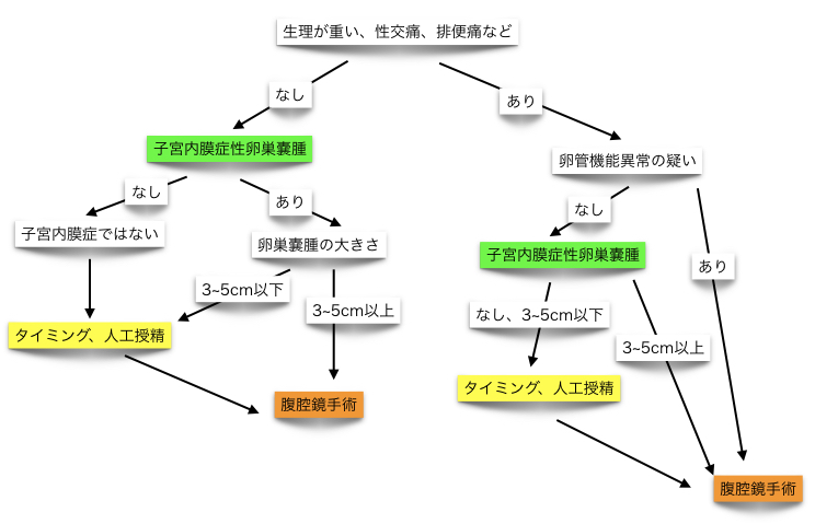 子宮内膜症の治療方針